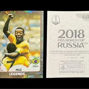 2018 Panini FIFA World Cup Sticker #680 - Pelé (World Cup Legends) - Unapplied